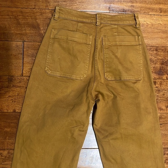 Everlane Cropped Straight Regular Mustard Brown Jean Pant Size 0 - Picture 13 of 13